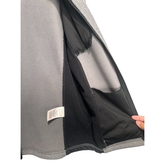 Spyder Raider Polar Tech Jacket Junior Mens XL 18-29 Gray Knit Thermal Outdoors - Picture 15 of 15